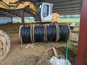 Photo de galerie - Préparation au tirage de câble