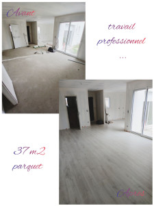 Photo de galerie - Pose de parquet - Revêtement de sol