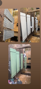 Photo de galerie - Rénovation et mise en peinture des volet 