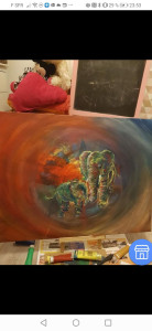 Photo de galerie - Peinture sur toile sur commande