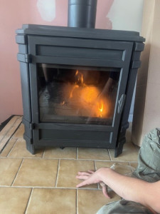 Photo de galerie - Realisation d'un poele a bois pour un client sur oleron