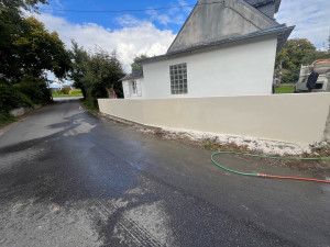 Photo de galerie - Notre construction de mur de jardin