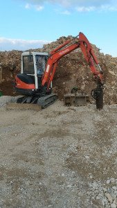 Photo de galerie - Terrassement d’une extension de 90 m2 de maison 