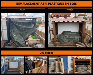 Photo de galerie - Construction abris bois