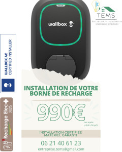 Photo de galerie - Offre pose borne de recherche électrique 