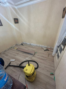 Photo de galerie - Pose de parquet stratifié avec sous couche 