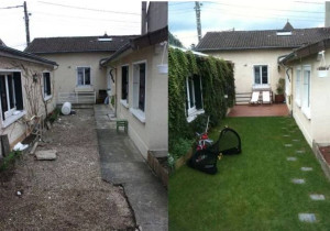 Photo de galerie - Création de pelouse 