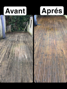 Photo de galerie - Haute pression terasse en bois