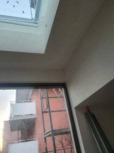 Photo de galerie - Soffitto contro soffitto intonaco primescellato con la macchina pft g4 platre traditionnel con esperienza di 25 anni in italia 5 anni a lussemburgo 