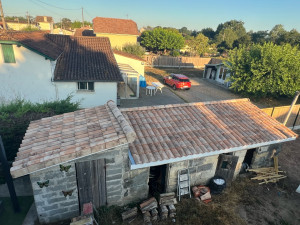 Photo de galerie - Réfection totale charpente couverture d’un futur local piscine