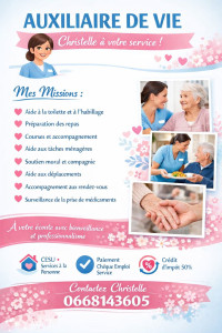 Photo de galerie - Auxiliaire de vie 