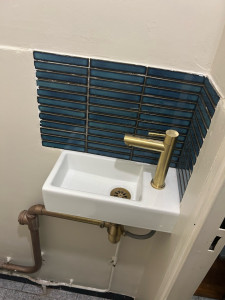 Photo de galerie - Installation de lave main 