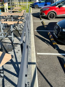 Photo de galerie - Realignement des barrières et soudure 