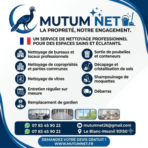 Photo de galerie - Nettoyage de bureaux et locaux profissionnels