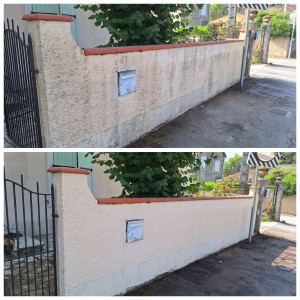 Photo de galerie - Nettoyage de mur avec ou sans produit