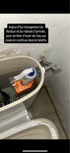Photo de galerie - Changement système chasse d’eau 