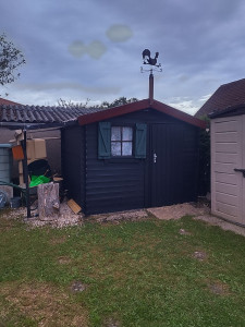Photo de galerie - Réalisation d'un abri de jardin en totalité