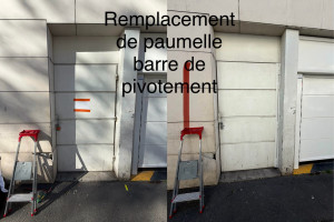 Photo de galerie - Barre de pivotement paumelles HS