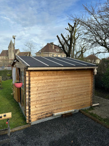 Photo de galerie - Réparer le toit d'un abri de jardin