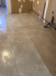 Photo de galerie - Pose de carrelage 60x60