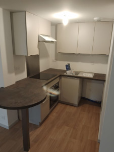 Photo de galerie - Assemblage et pose d'une cuisine équipée.