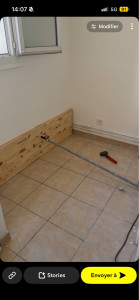 Photo de galerie - Fabrication coffrage +peinture 