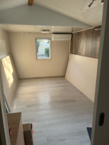 Photo de galerie - Pose de plaque d’isolation sur un revêtement déjà existant 