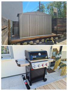 Photo de galerie - Montage Cabanon de Jardin + Barbecue 