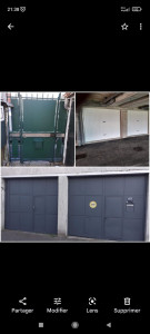 Photo de galerie - Rénovation petit portillon,
rénovation grande porte de garage plus peinture,
installation de porte de garage manuel.