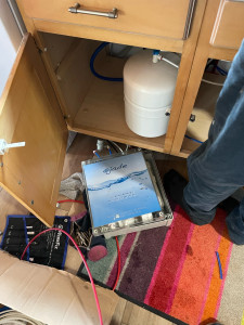 Photo de galerie - Pose d’aqua futon conçu pour le traitement de l’eau à boire