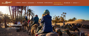 Photo de galerie - Site internet pour une fameuse agence de voyage au Maroc: voyagealadin.com