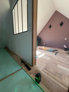 Photo de galerie - Pose de parquet flottant 