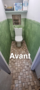 Photo de galerie - Bonjour, voici les sanitaires avant la pose
 de carrelage sur le mur.