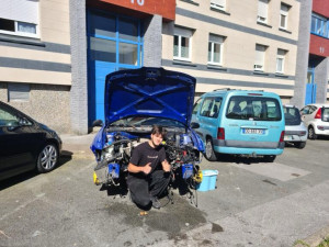 Photo de galerie - Changement moteur à terre comme un HOMME