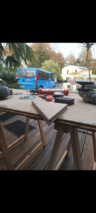 Photo de galerie - Étagère sur mesure en carrelage 