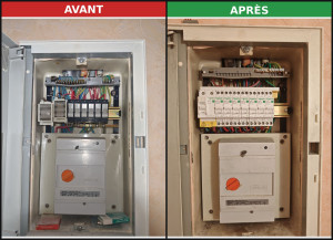 Photo de galerie - Mise en sécurité du tableau électrique. 