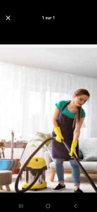 Photo de galerie - Femme de ménage dynamique dynamique 