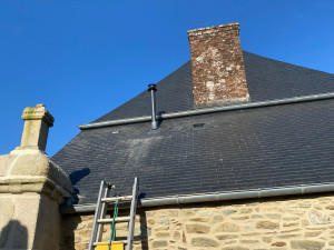 Photo de galerie - Pose d’une ventilation d’extraction statique d’assainissement autonome plus pose de ventilation diamètre 100et de 160