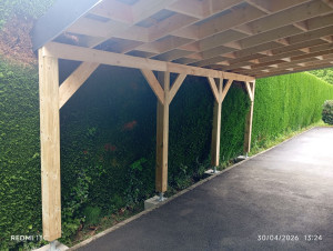 Photo de galerie - Réalisation d'un carport.