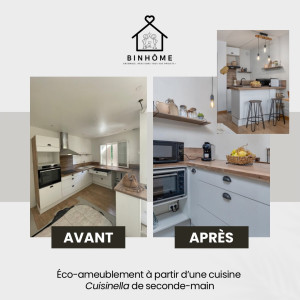 Photo de galerie - Rénovation cuisine à partir d’une cuisine de seconde main