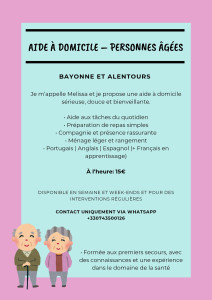 Photo de galerie - Aide - personnes âgées