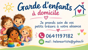 Photo de galerie - Recherche babysitting, périscolaire, garde
 d'enfants à domicile.
  