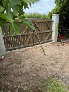 Photo de galerie - Pose nouveau portail 