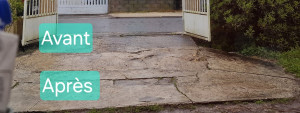 Photo de galerie - Nettoyage de terrasses et surfaces au Karcher