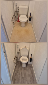 Photo de galerie - Pose de lino.