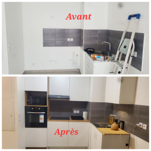 Photo de galerie - Pose de meuble de cuisine IKEA