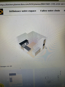 Photo de galerie - Réalisation du plan 3D pour une cuisine sur mesures