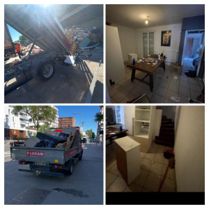 Photo de galerie - Débarras complet d’un logement avec évacuation des encombrants. Chargement, transport et nettoyage après intervention. Travail sérieux, soigné et efficace.