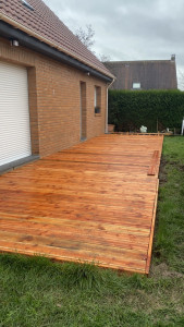 Photo de galerie - Pose terrase en bois 
