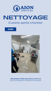 Photo de galerie - Nettoyage Après chantier d’une cuisine 